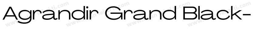 Agrandir Grand Black字体转换